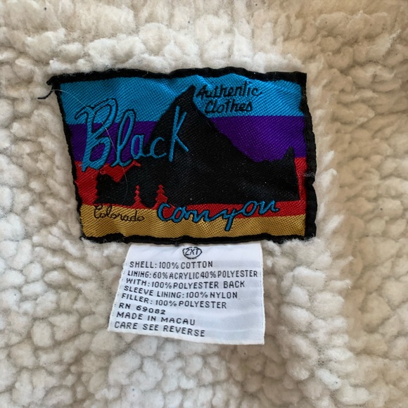 Vintage Black Canyon Sherpa Denim Jacket - Picture 3 of 8